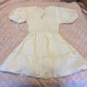NWT For Love and Lemons Shirred Bubble Dress